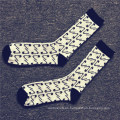Calcetines felices de algodón para hombres con diseño de alfiler (MA032)